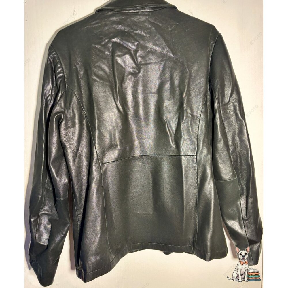 Vintage Banana Republic Leather Zip-Up Jacket - Picture 2 of 4